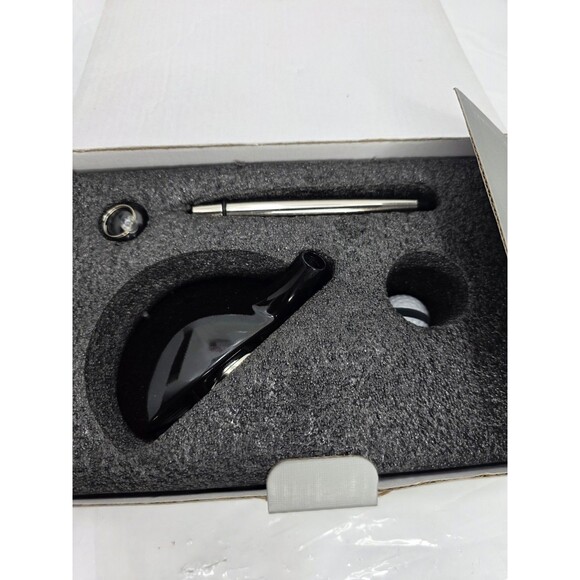 THINGS REMEMBERED FATHERS DAY GIFT  SET GOLF CLUB Clock Pen Business Card Rack - Picture 15 of 15